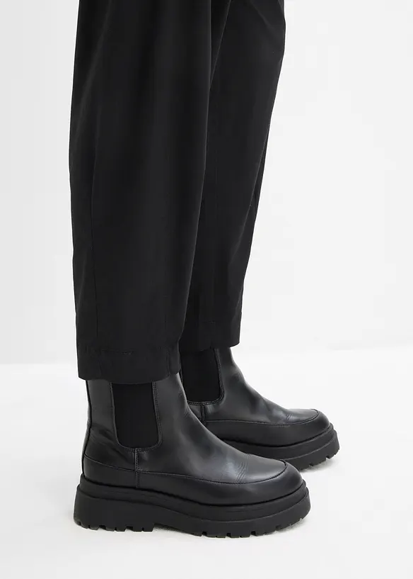 Barrel bukse med komfortlinning, bonprix