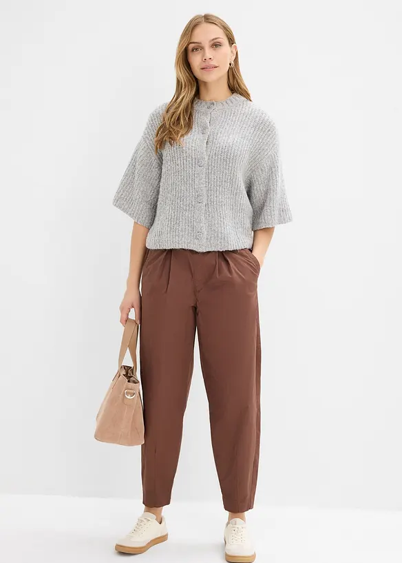 Barrel bukse med komfortlinning, bonprix