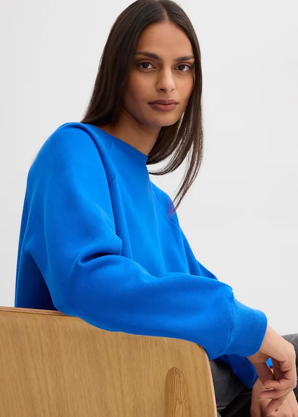 Oversized sweatshirt i 100% &oslash;kologisk bomull, bonprix