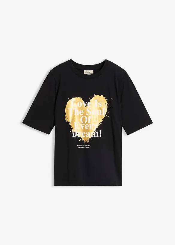 T-skjorte i 100% &oslash;kologisk bomull, bonprix