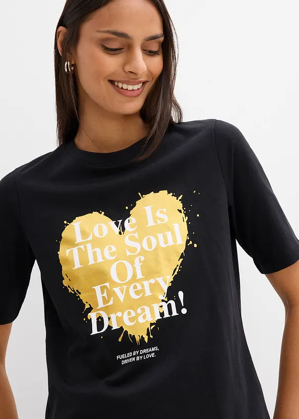 T-skjorte i 100% &oslash;kologisk bomull, bonprix