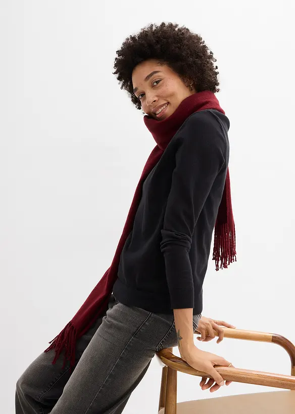 Finstrikket genser, bonprix