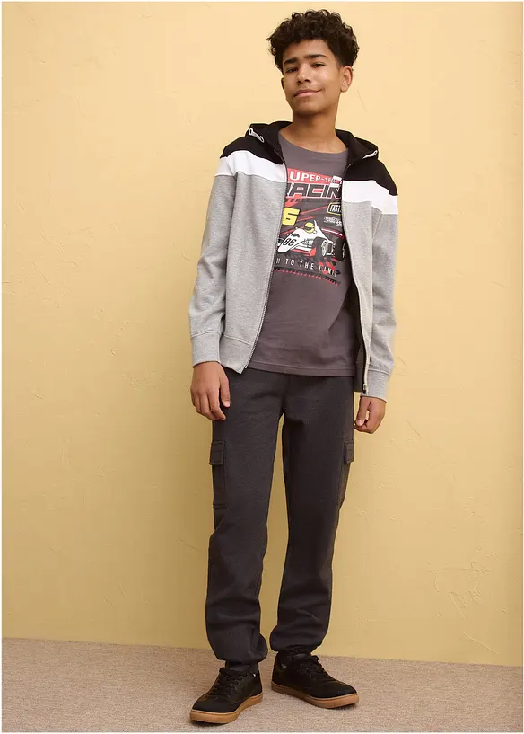 Langermet shirt i 100% &oslash;kologisk bomull, bonprix