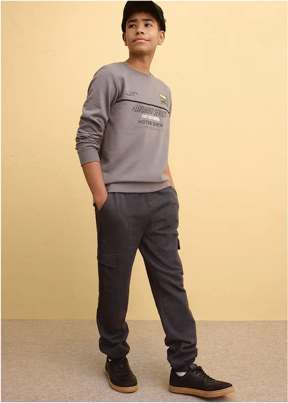 Sweatshirt i myk bomullsmiks, bonprix