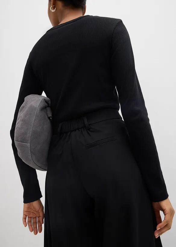 Vid bukse med komfortlinning, bonprix