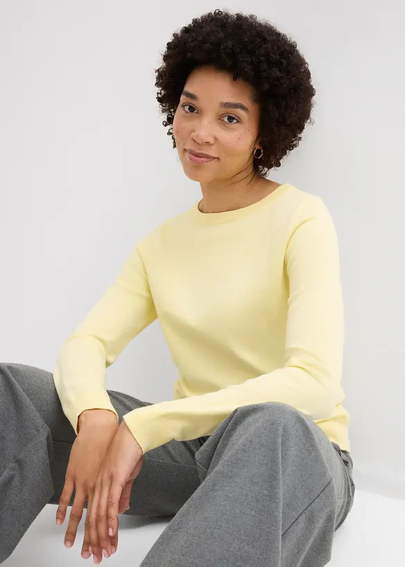 Finstrikket genser, bonprix