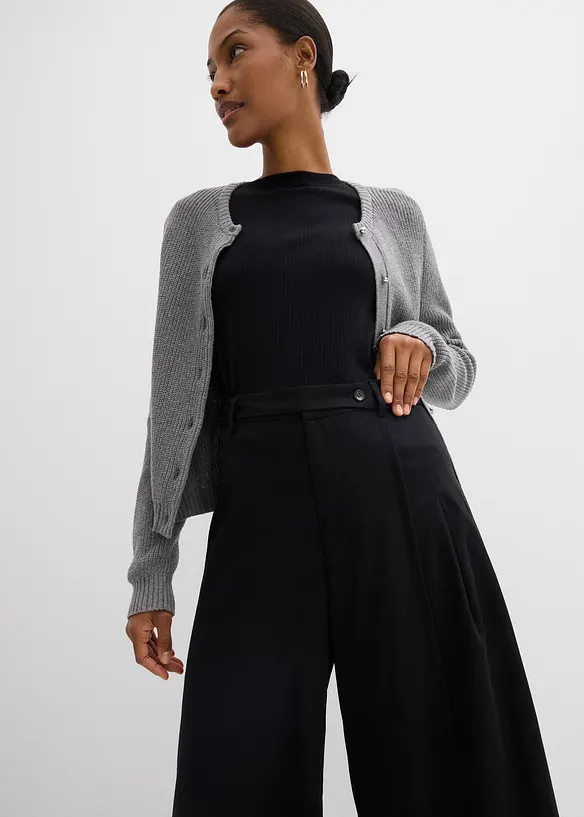 Vid bukse med komfortlinning, bonprix