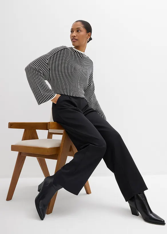 Behagelig joggebukse i lett trikot, bonprix