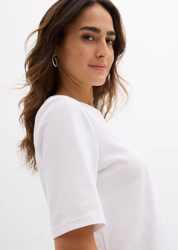 T-skjorte i 100% &oslash;kologisk bomull, bonprix