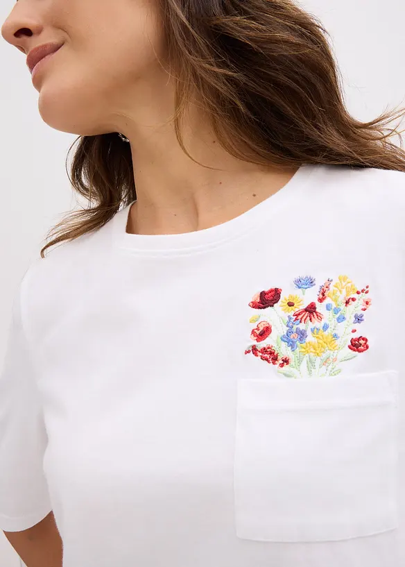 T-skjorte i 100% &oslash;kologisk bomull, bonprix