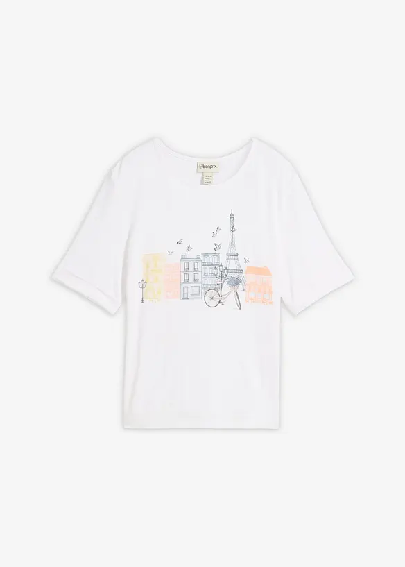 T-skjorte i viskosemiks, bonprix