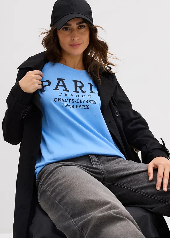 T-skjorte i 100% &oslash;kologisk bomull, bonprix