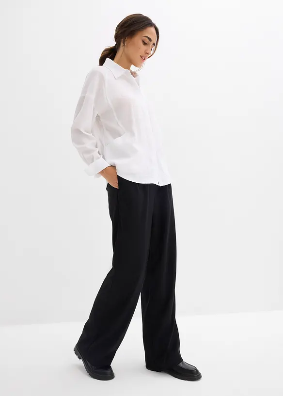 Skjorte i viskosemiks, bonprix