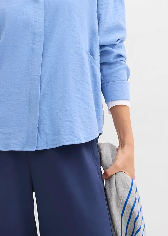 Skjorte i viskosemiks, bonprix