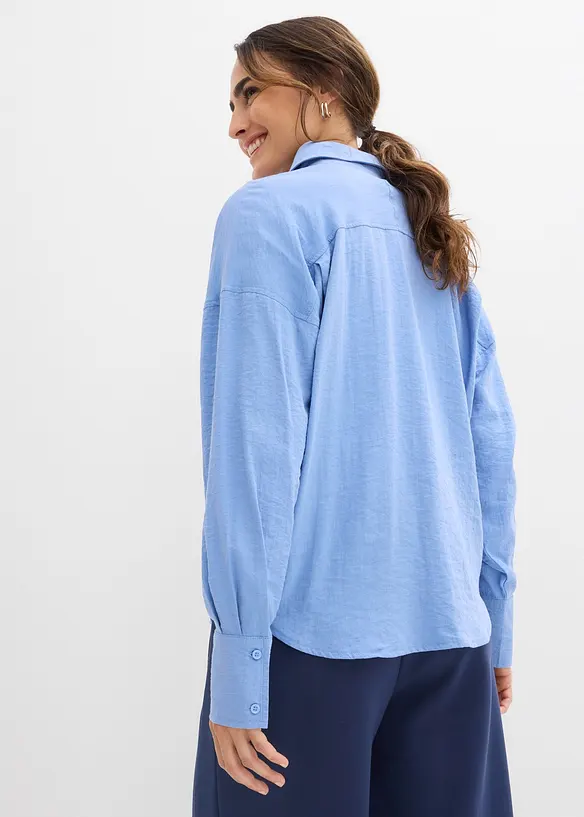 Skjorte i viskosemiks, bonprix