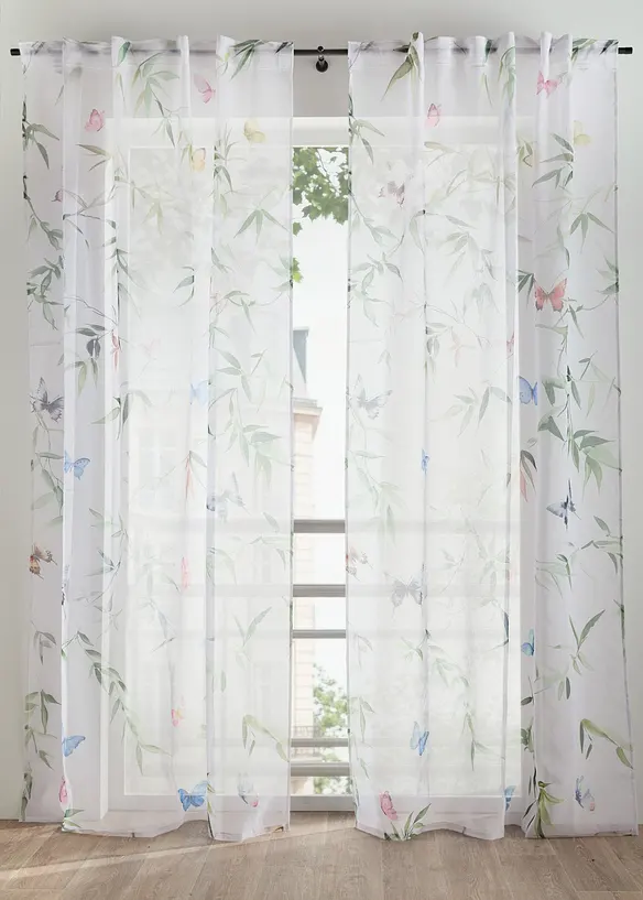 Gardin med blomsterm&oslash;nster (1-pack), bonprix