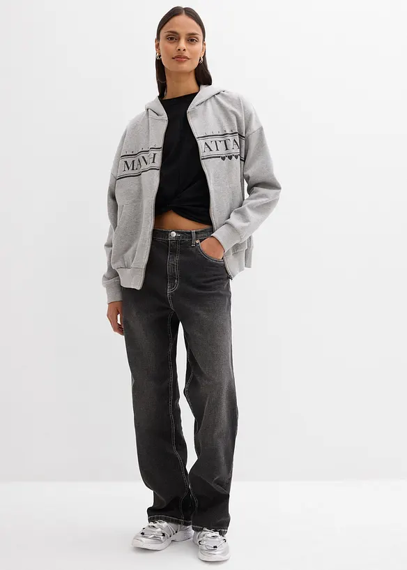 Vid hettejakke i bomull, bonprix