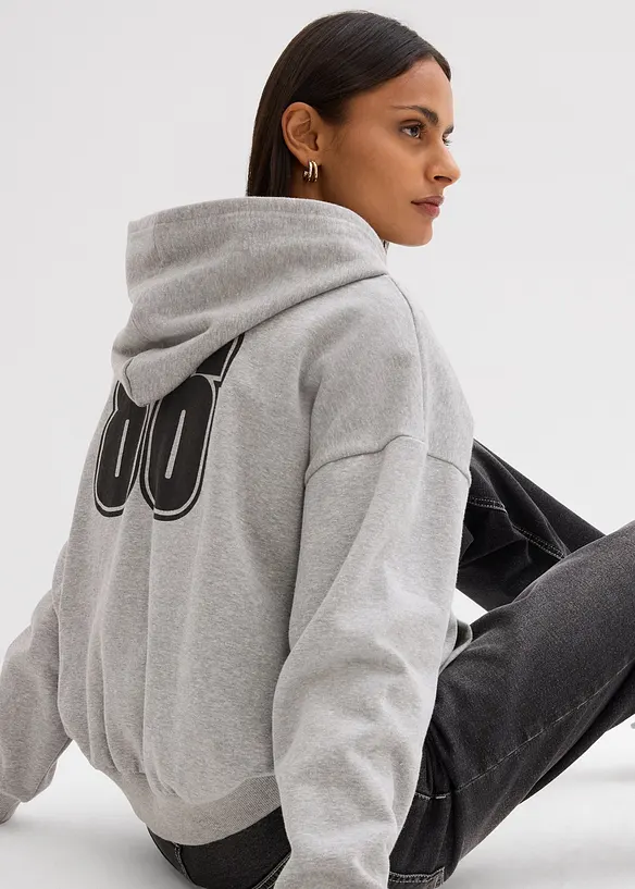 Vid hettejakke i bomull, bonprix