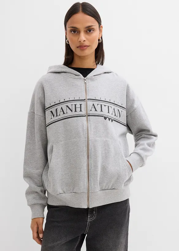 Vid hettejakke i bomull, bonprix