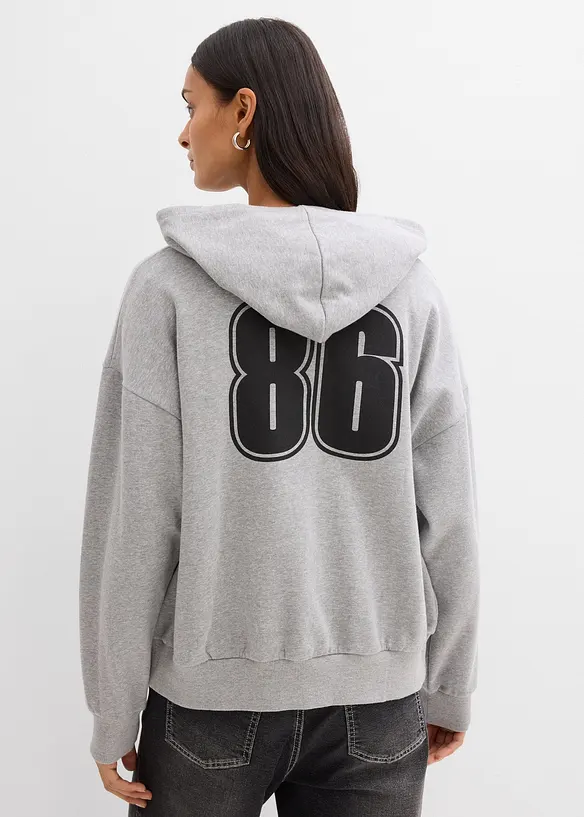 Vid hettejakke i bomull, bonprix