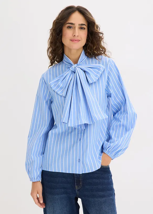 Bluse med sl&oslash;yfe, bonprix
