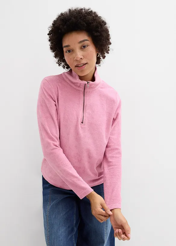 Langermet topp i frott&eacute;, bonprix