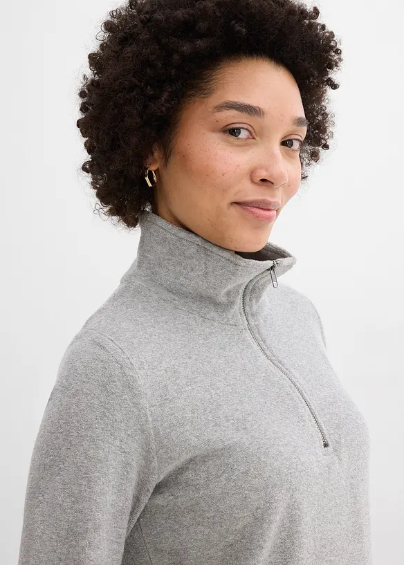 Langermet topp i frott&eacute;, bonprix