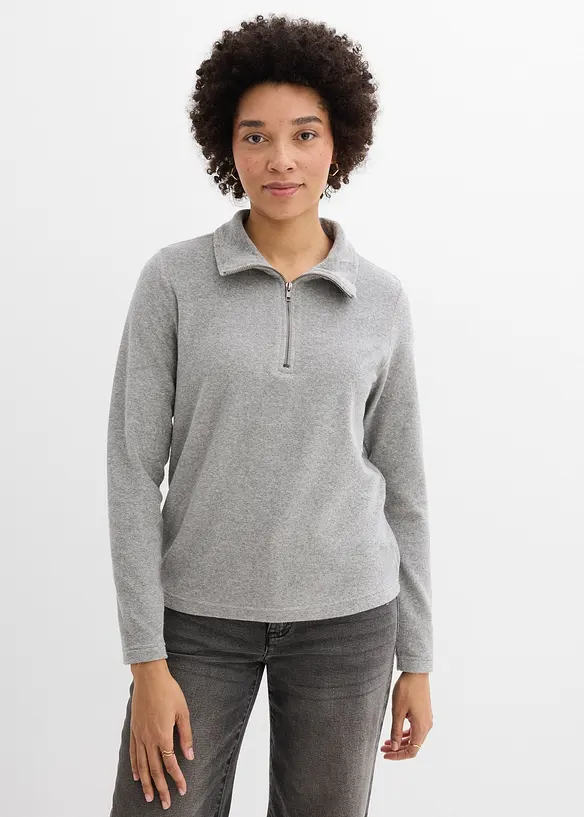 Langermet topp i frott&eacute;, bonprix