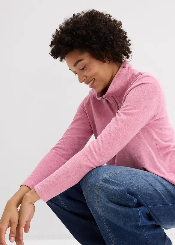 Langermet topp i frott&eacute;, bonprix