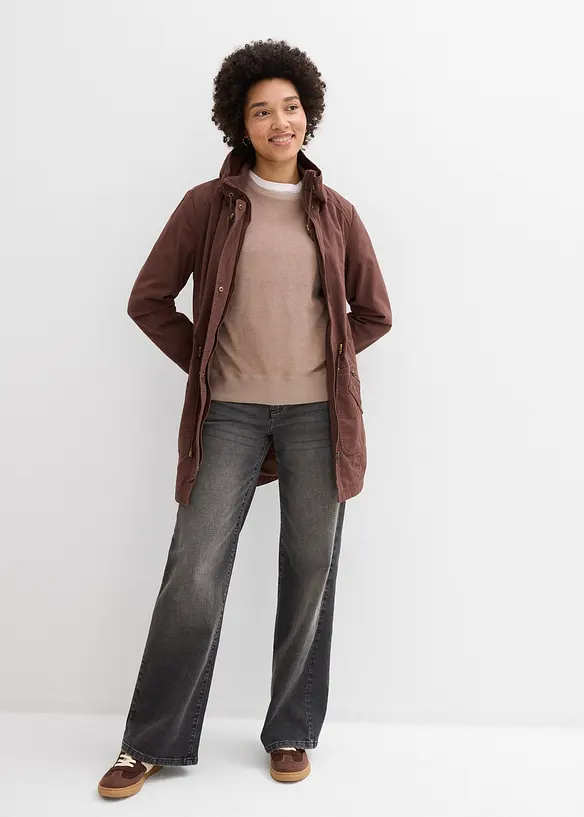 Langermet topp i frott&eacute;, bonprix