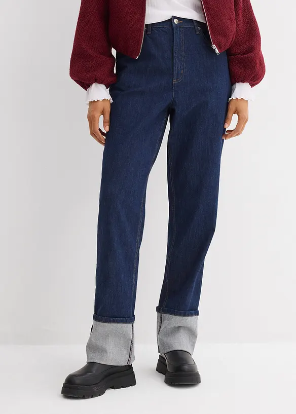 Loose Fit Straight-jeans High Waist, bonprix