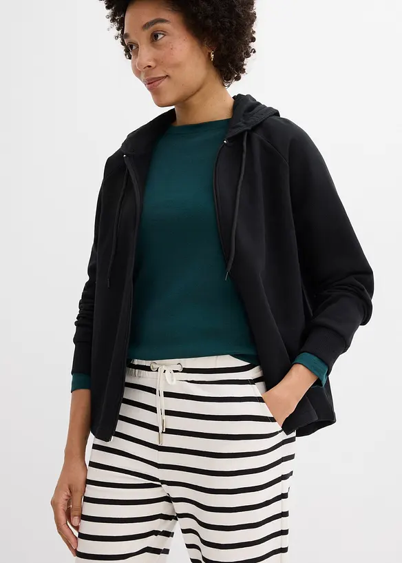 Sweatbukse i 100% &oslash;kologisk bomull, bonprix