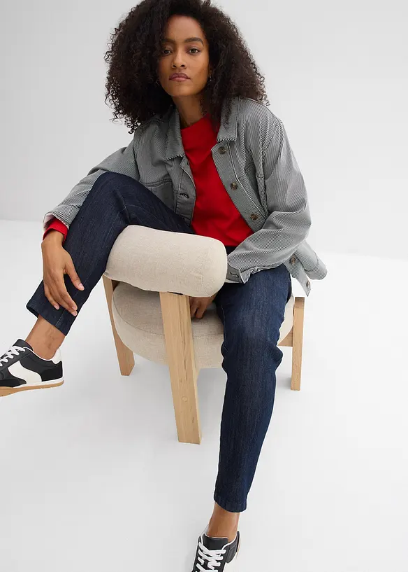 Slim Fit-jeans High Waist, cropped, bonprix