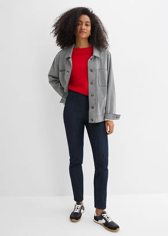 Slim Fit-jeans High Waist, cropped, bonprix