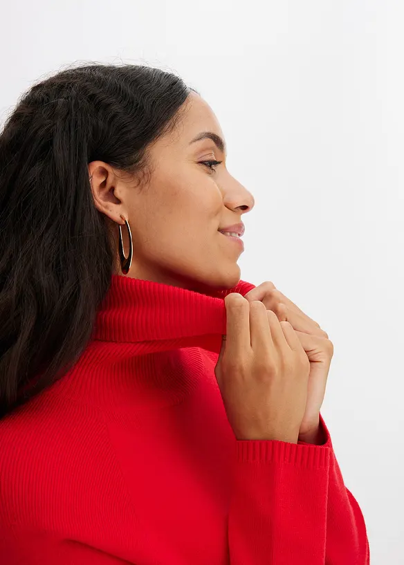 Lang genser med splitt, bonprix