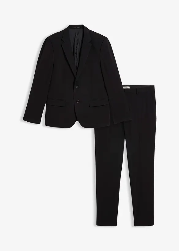 Dress i superstretch-materiale og Slim fit-modell (2-delt sett), bonprix