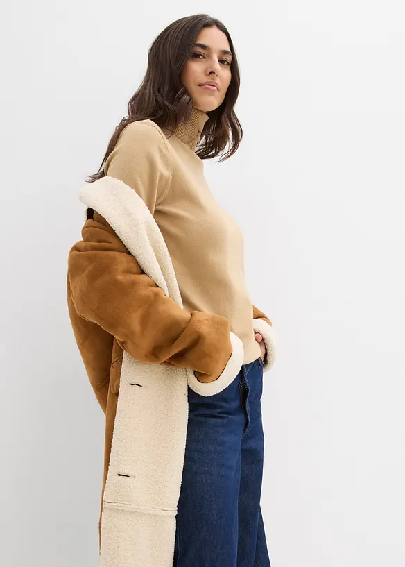 Basic genser med rullekrage, bonprix