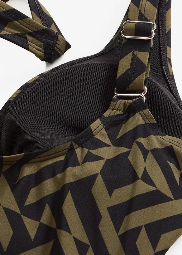 Shape-badedrakt med V-hals, lett formende, bonprix