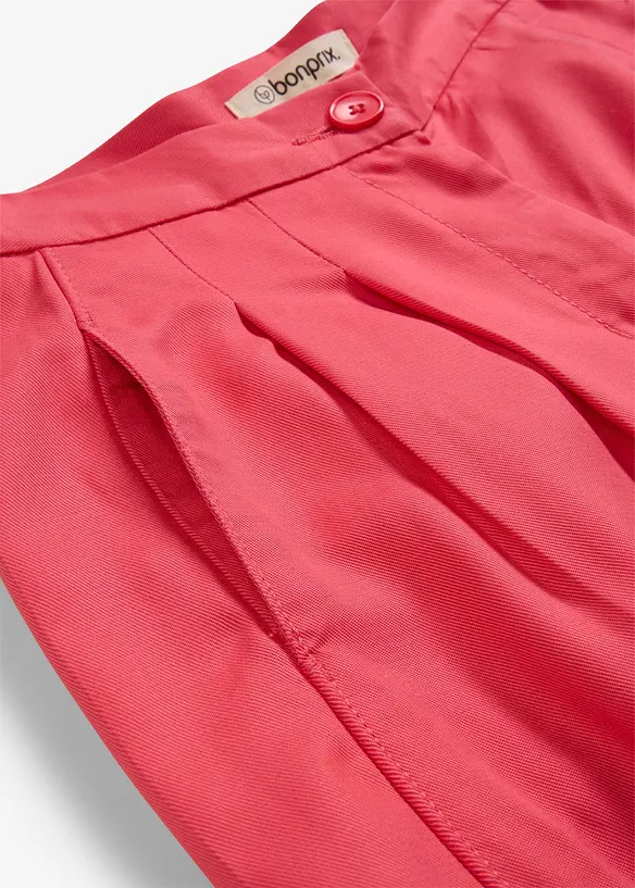 Bukse i lett lyocell med legg, bonprix