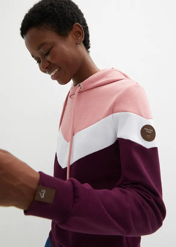 Hettegenser med stor krage, bonprix