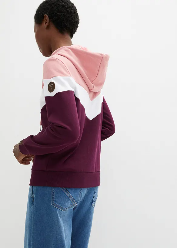 Hettegenser med stor krage, bonprix