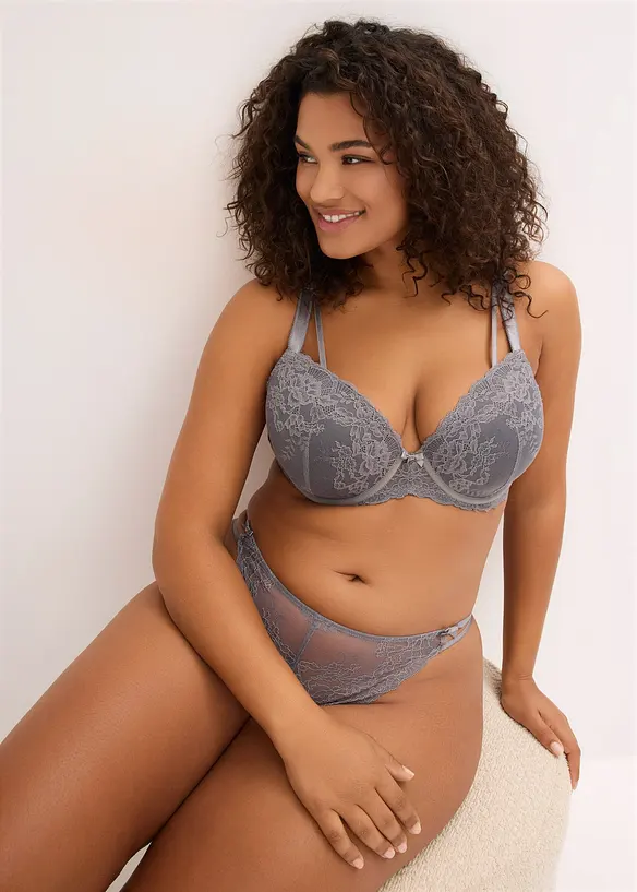 Vattert BH i tynt blondemateriale, bonprix