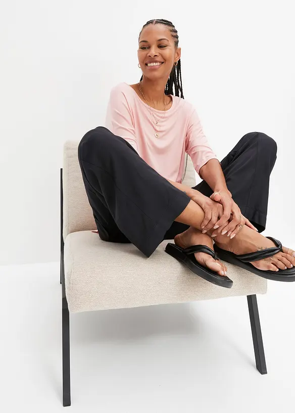 Boxy topp i myk viskosemiks, bonprix