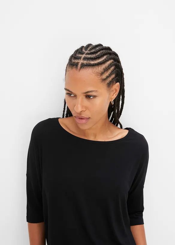 Boxy topp i myk viskosemiks, bonprix