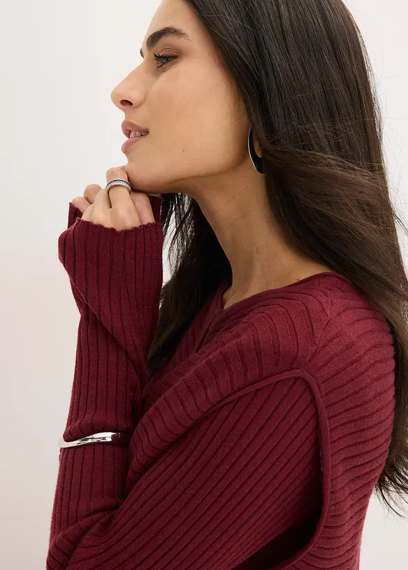 Strikket kjole og vest (2-delt sett), bonprix