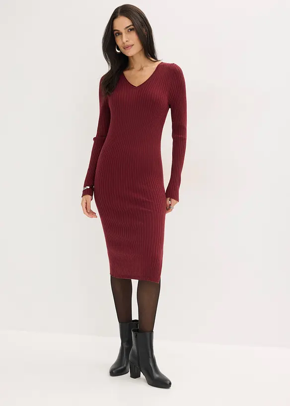 Strikket kjole og vest (2-delt sett), bonprix