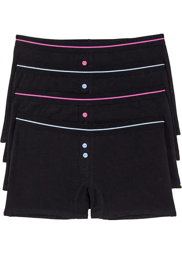 Boxershorts til dame (4-pack), bonprix