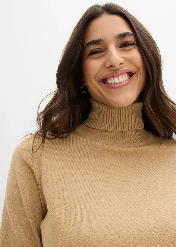 Basic genser med rullekrage, bonprix