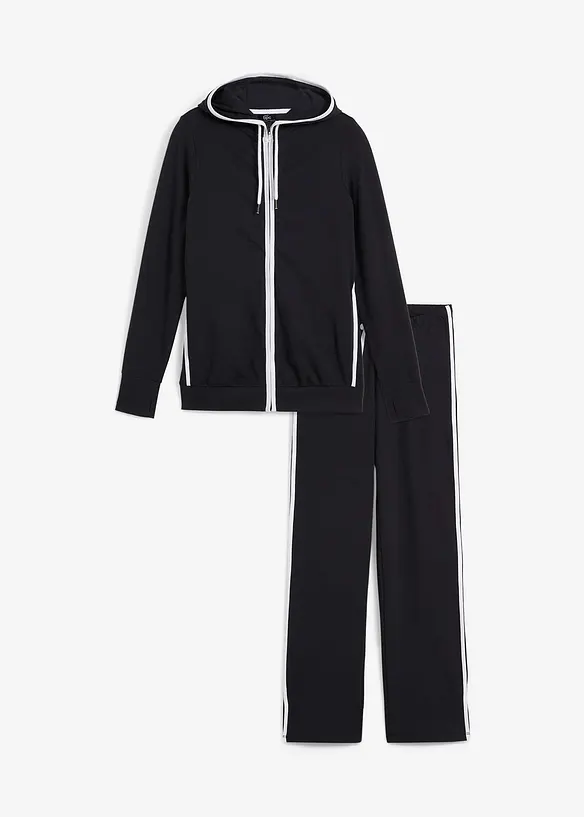 Joggedress i bomull med elastan, bonprix