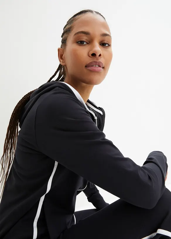 Joggedress i bomull med elastan, bonprix